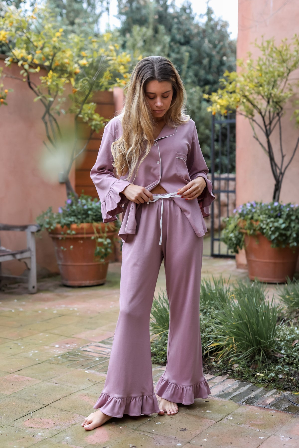 Pijama Sharma Malva ★ Algodón