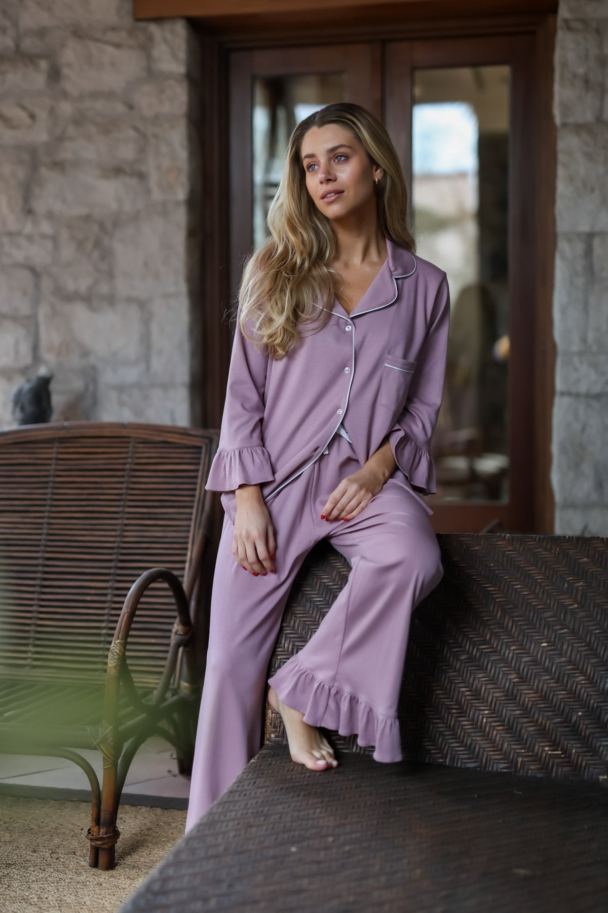 Pijama Sharma Malva ★ Algodón