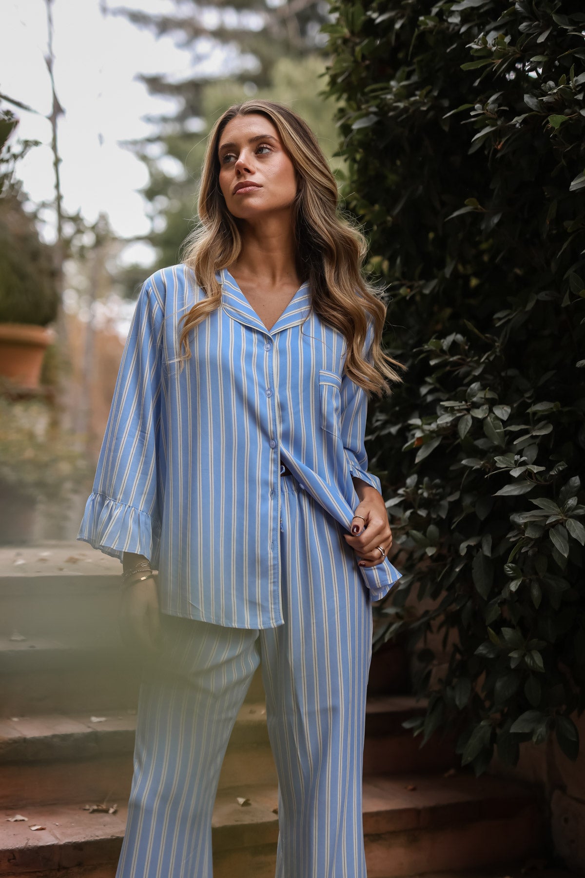 Pijama Sharma Capri cielo