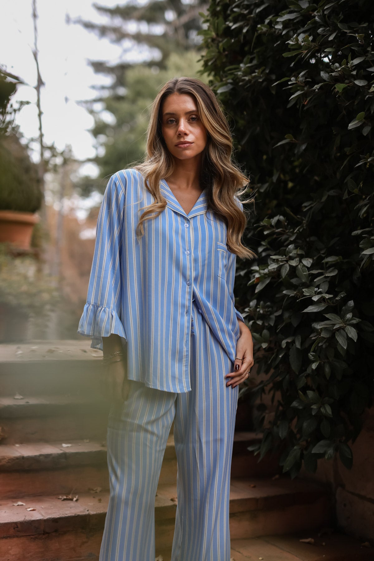 Pijama Sharma Capri cielo