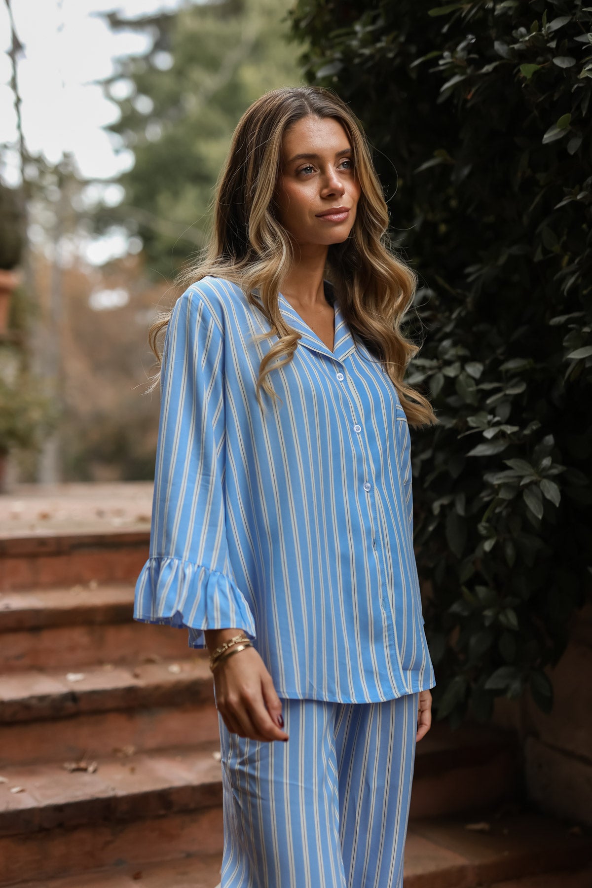 Pijama Sharma Capri cielo
