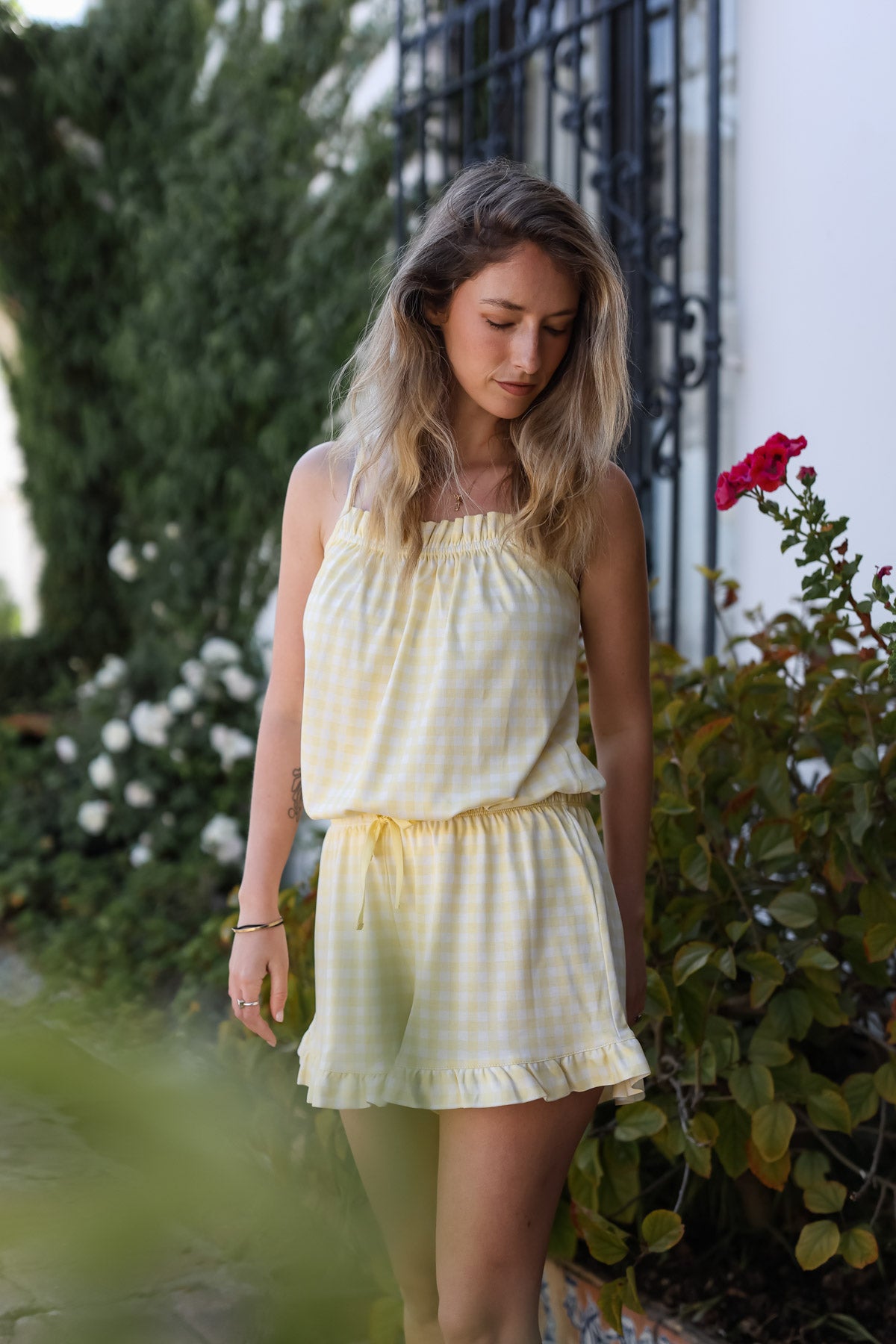 Mila Vichy amarillo ★ Algodón