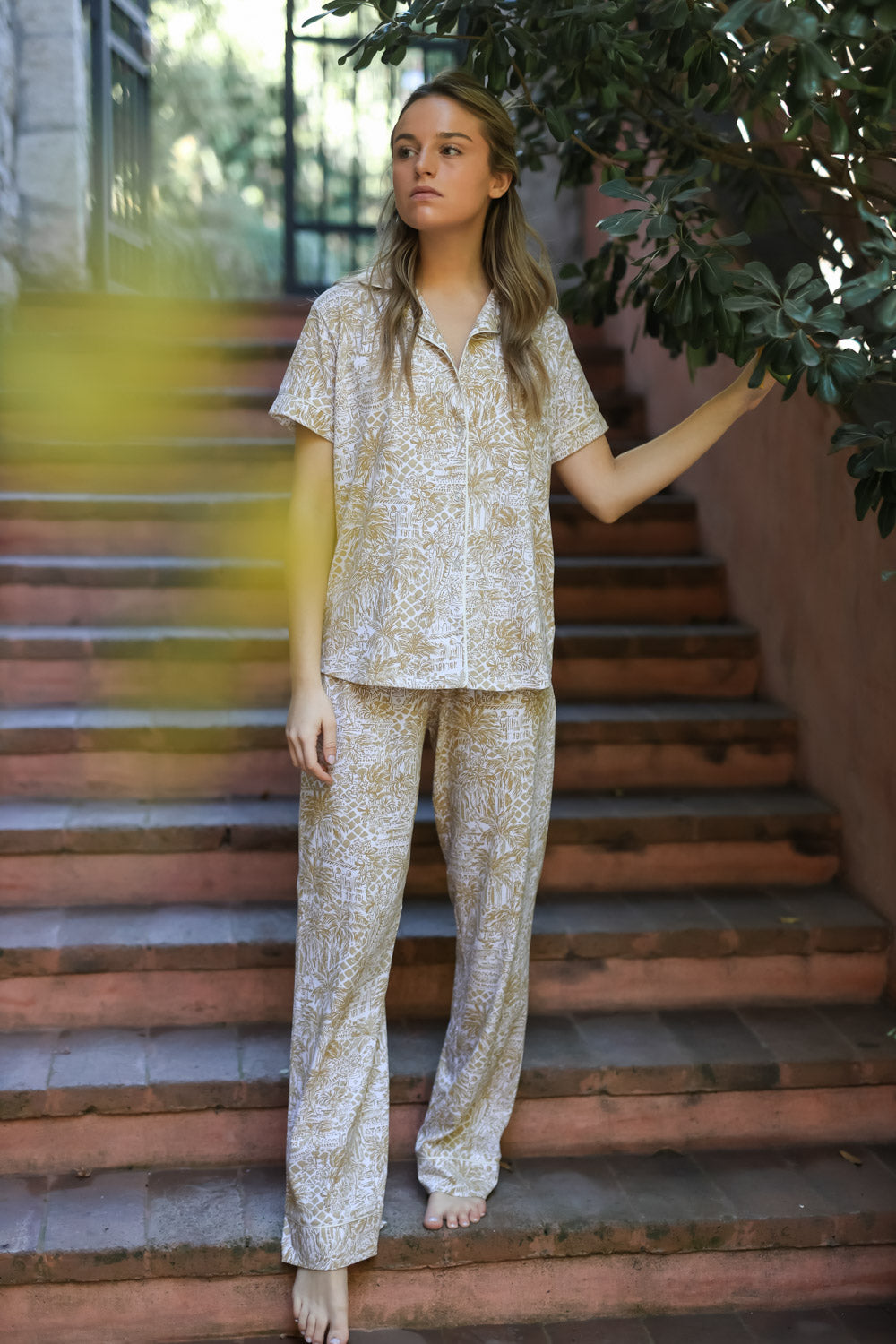 Pijama Madison Dubai Gold Algodón