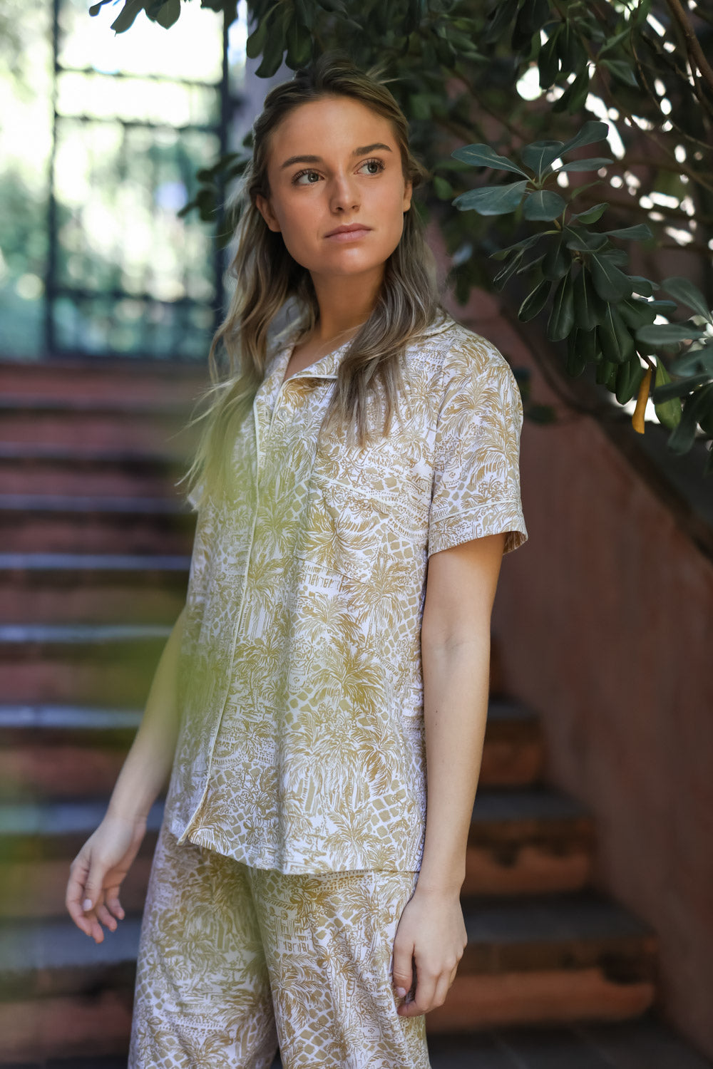 Pijama Madison Dubai Gold Algodón