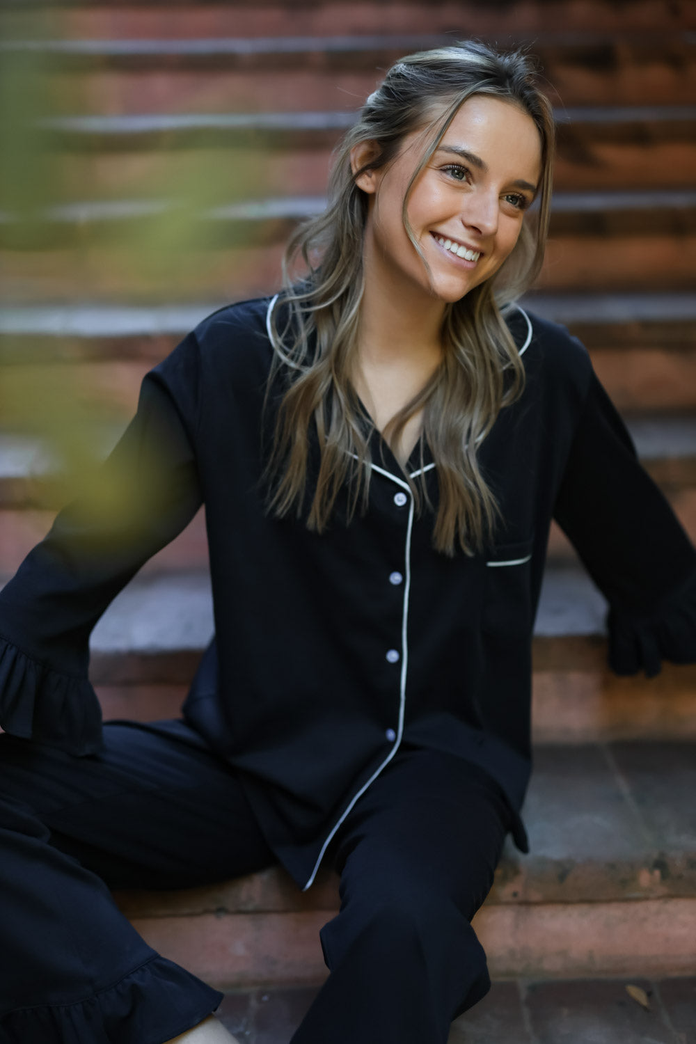 Pijama Sharma Negro ★ Algodón