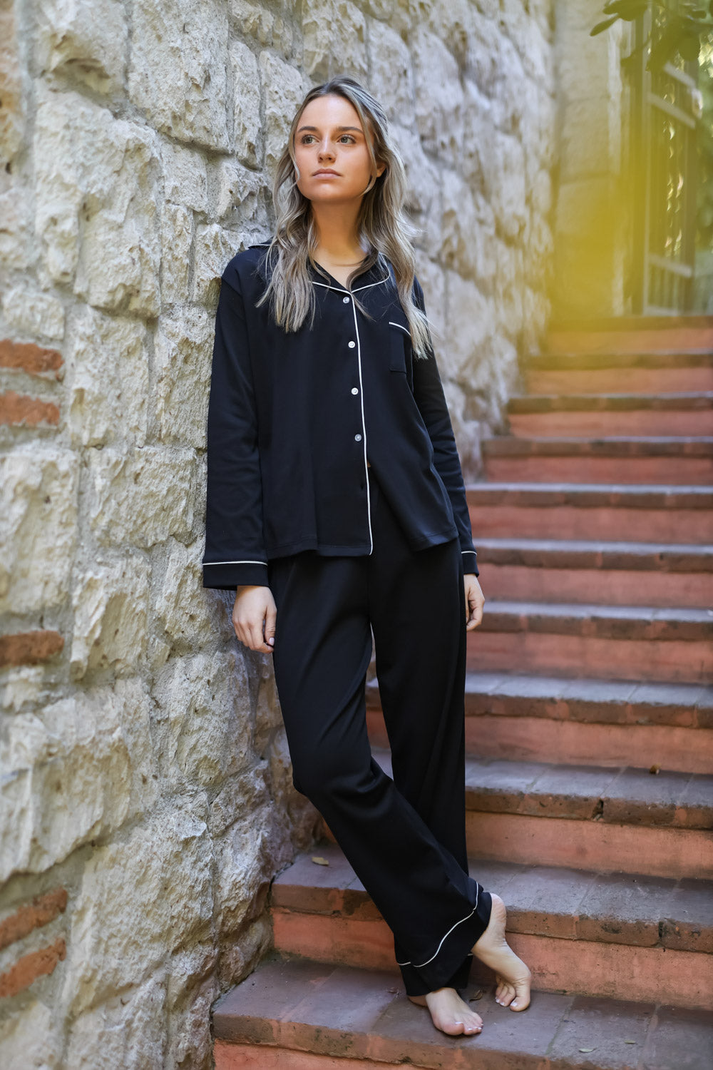 Pijama Molly Negro ★ Algodón