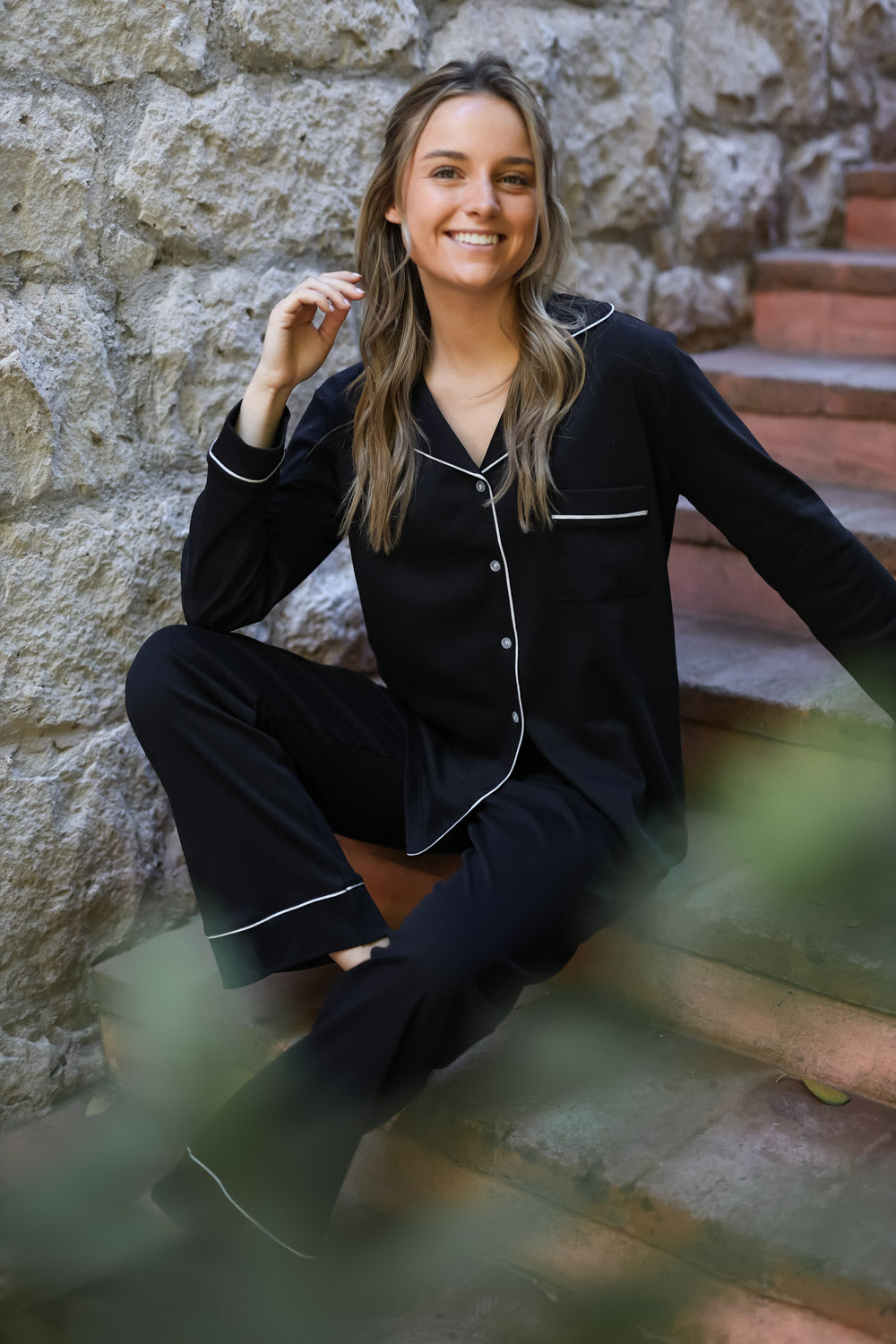 Pijama Molly Negro ★ Algodón