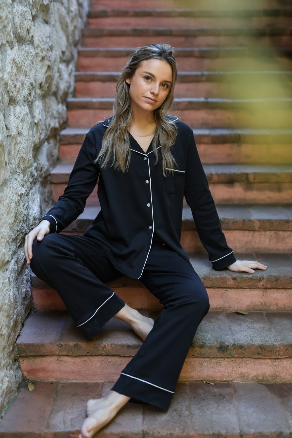 Pijama Molly Negro ★ Algodón