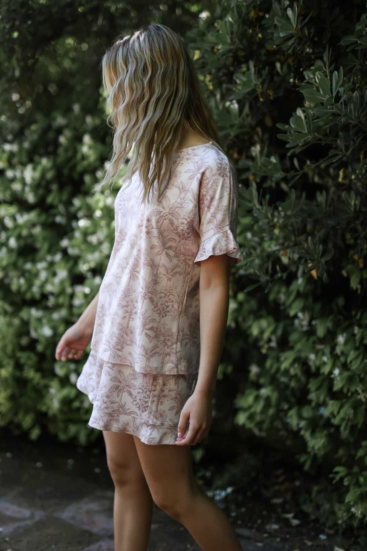 Pijama Kiara Rosa tropical ★ Algodón