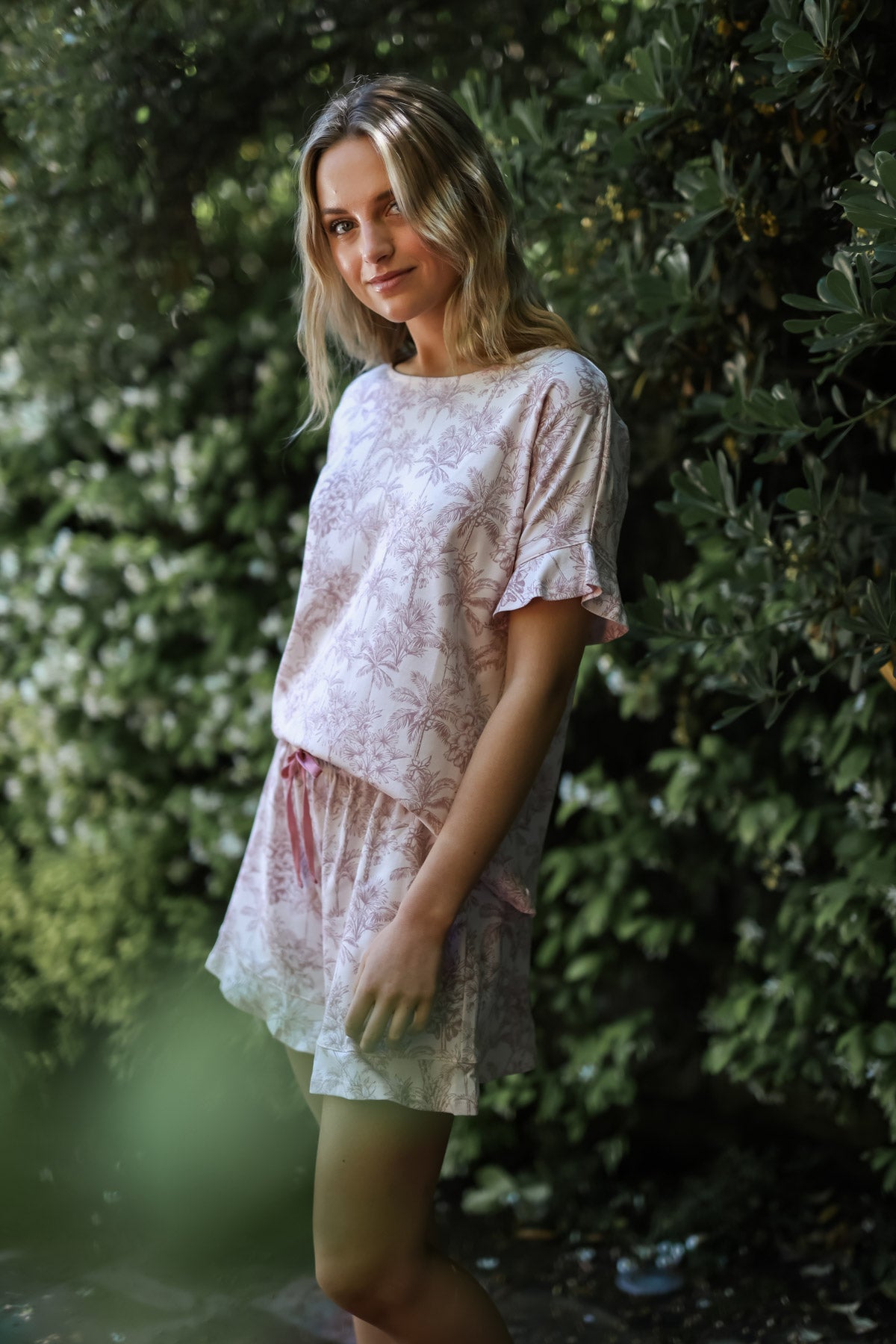 Pijama Kiara Rosa tropical ★ Algodón