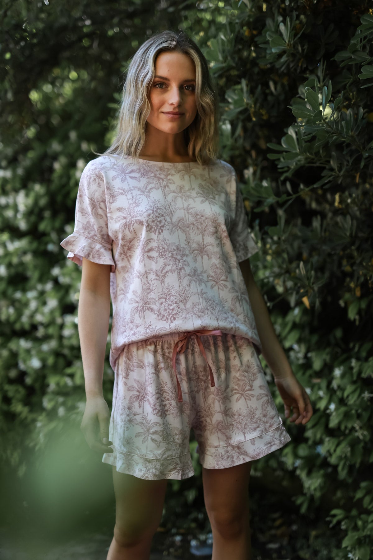 Pijama Kiara Rosa tropical ★ Algodón