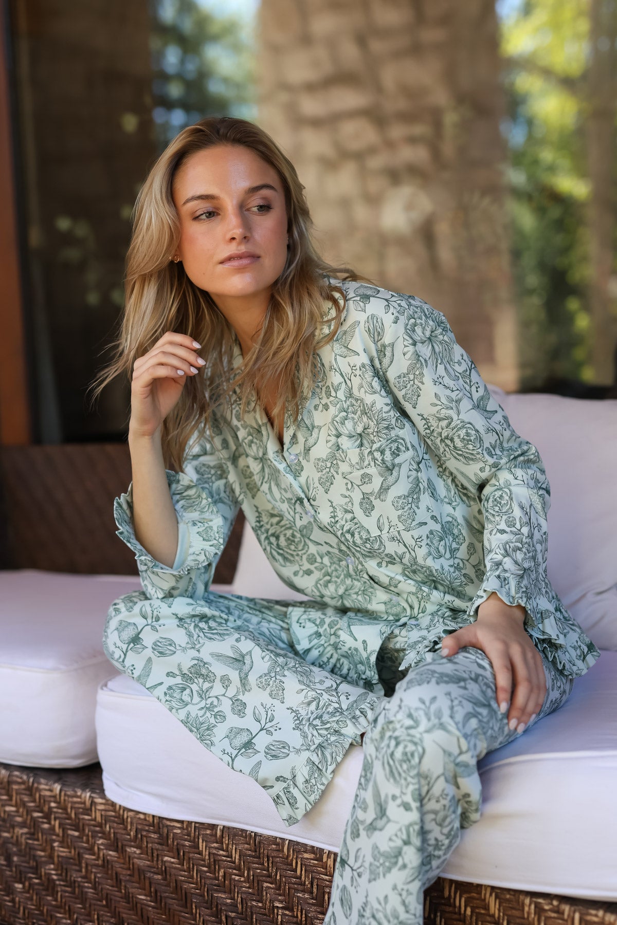 Pijama Sienna Colibrí ★ 100% Algodón PIMA
